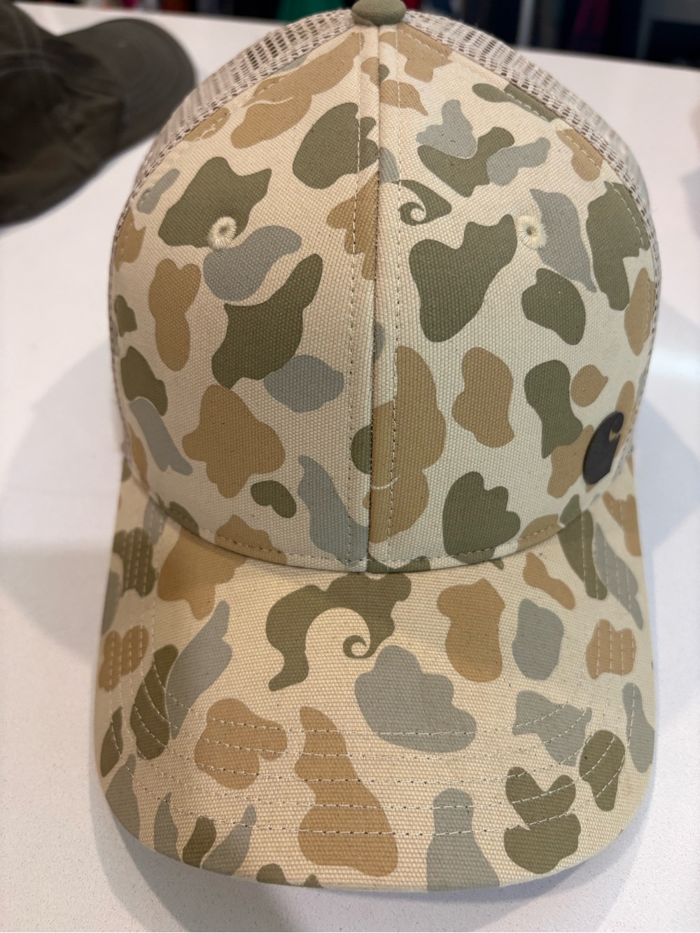 Carhartt Men’s Camo Trucker Hat - Tan & Green